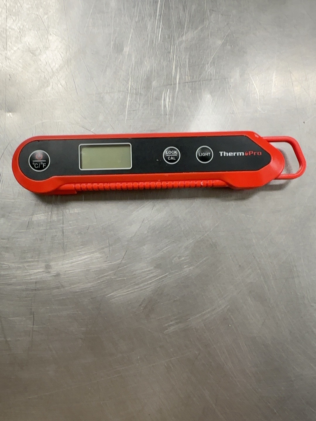 ThermoPro TP03HW thermometer used in Chef Eileen's catering kitchen